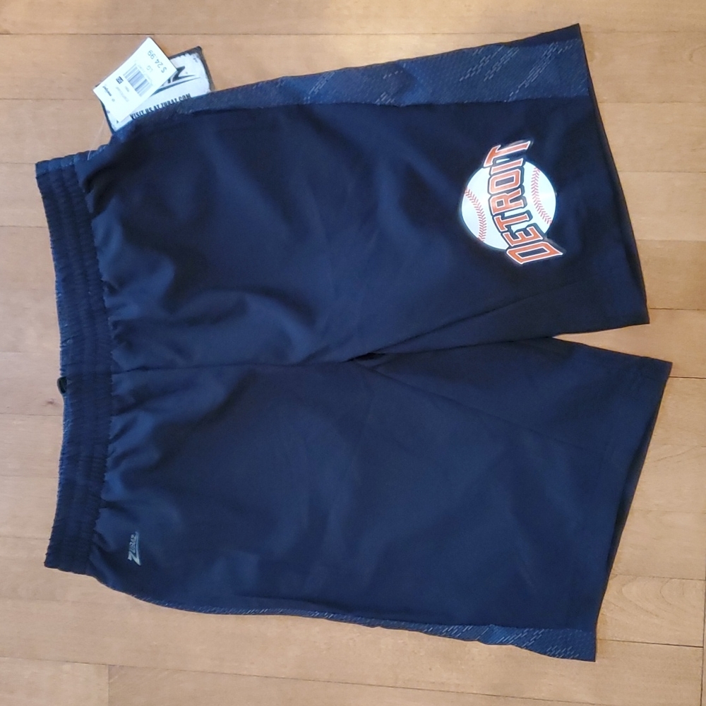 Mens Zubaz MLB Detroit Tigers Field Shorts Size Large Baseball  NWT